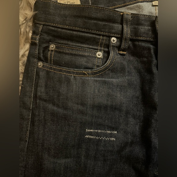 JCREW J. CREW JAPANESE DENIM DARK WAS SZ 30 30x32 Shadow Wash - Picture 2 of 10